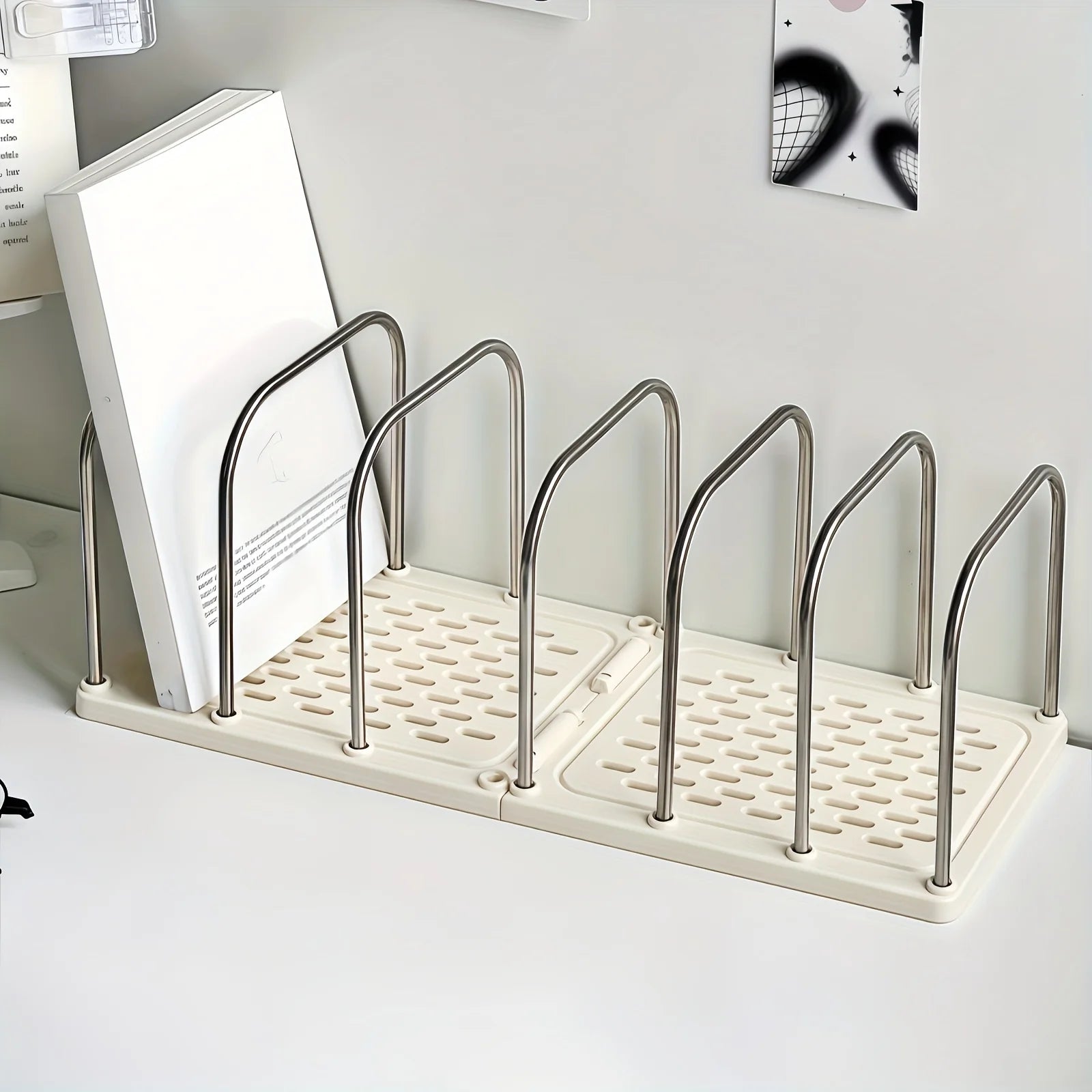 DeskMate Pro Moderner Büro-Organizer | Vertikaler Ablagehalter für Dateien & Bücher | Minimalistisches Design | Kunststoff