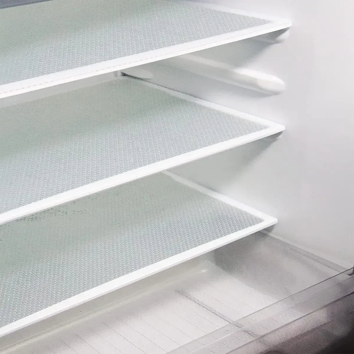 FridgeGuard Set of 4 Refrigerator Mats | EVA Material | Washable, Mold-Resistant & Anti-Oil | For Refrigerator, Drawers & Shelves