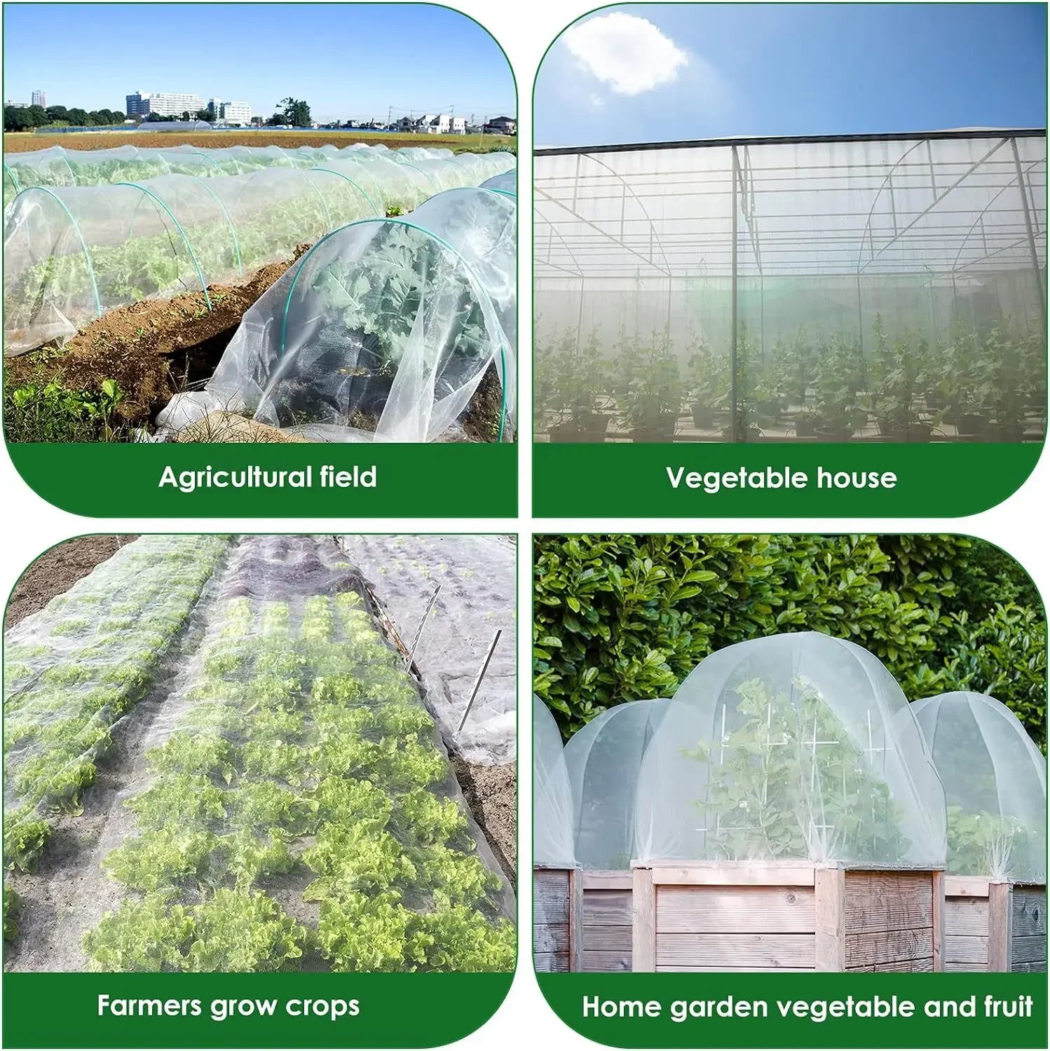 Gardanex Pflanzenschutznetz 60 Mesh | PE Schutznetz | UV-beständig | 2x5 m / 3x10 m