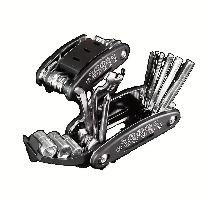 WerkProX Universal Steckschlüssel-Set 16-in-1 | Drehbarer Ratschenkopf | Edelstahl Werkzeug