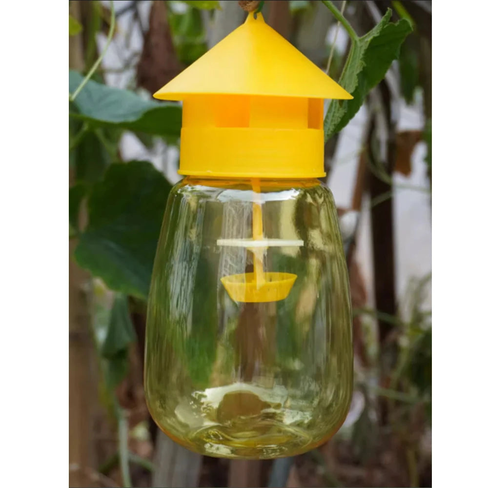 FruGuard | Fruchtfliegenfalle für Obstbäume & Gemüse | Lockstoff-System | Wiederverwendbar | 20 cm