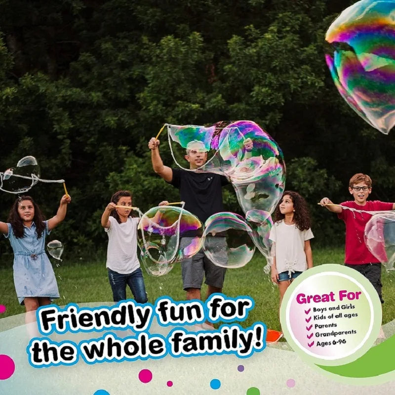 BubbleMaxx Riesen-Seifenblasen Set | Edelstahl Bubble Wand | Teleskop-Design 119 cm | Outdoor Spielzeug für Kinder
