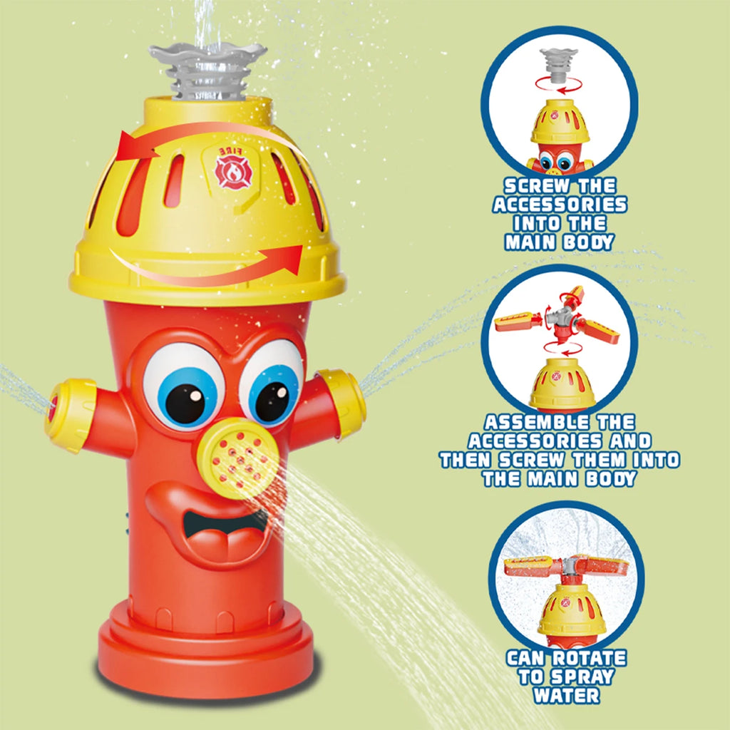 Splashino Hydranten-Wassersprinkler für Kinder | Garten-Wasserspielzeug | 360° Wasserspaß für Sommer & Outdoor
