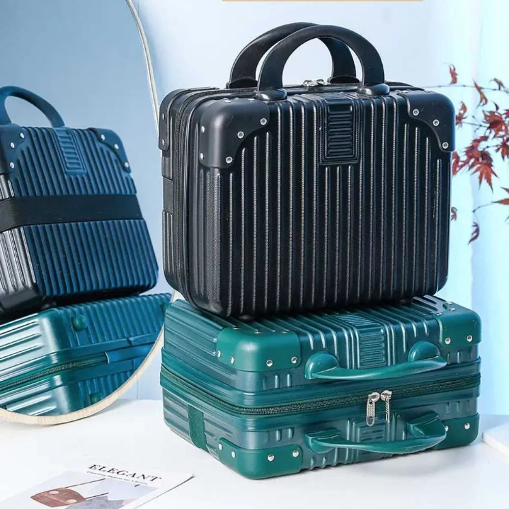 GlamorCase Mini Reise-Kosmetikkoffer 14 Zoll | Handgepäck Organizer | Make-up & Passwortfach | 30 x 23 x 15,5 cm