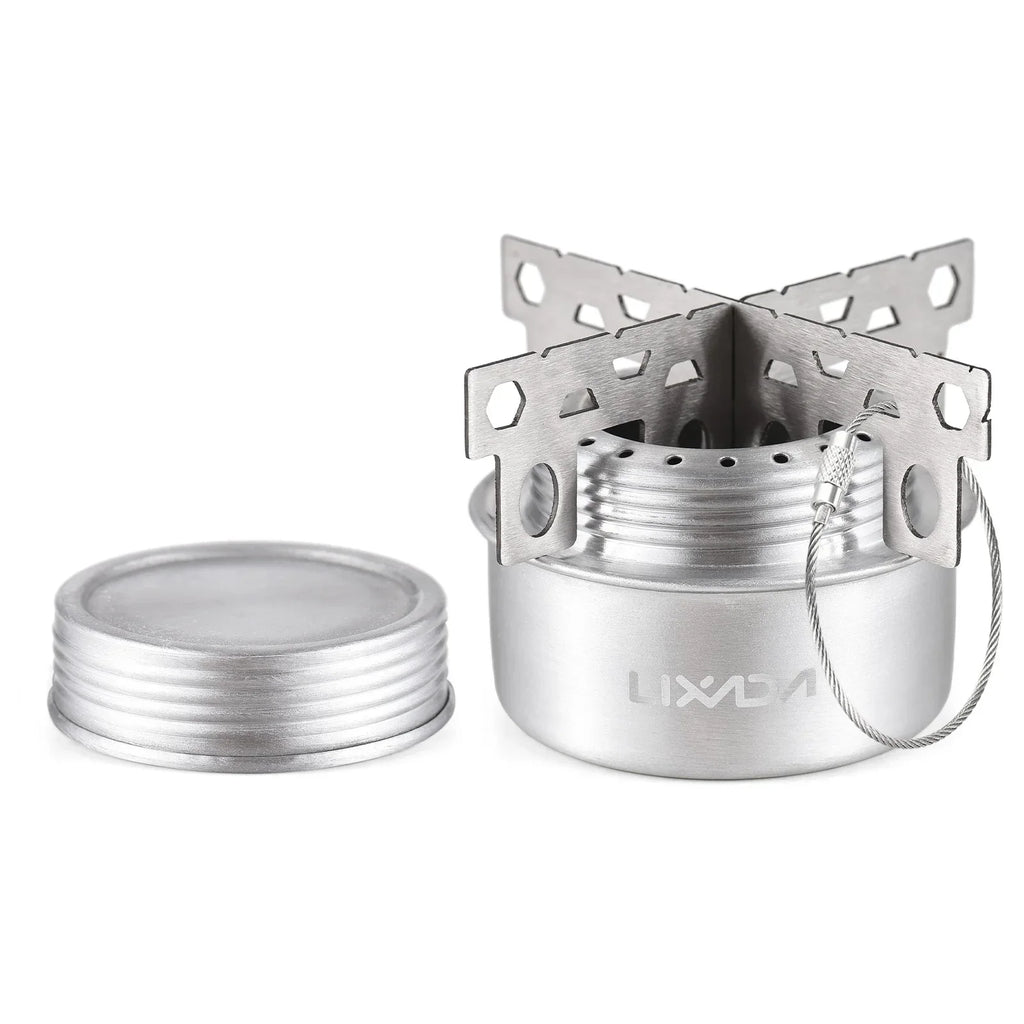 FlammigoGear Alcohol Stove Mini | Ultralight & Portable | With Lid & Cross Stand | For Camping & Outdoor