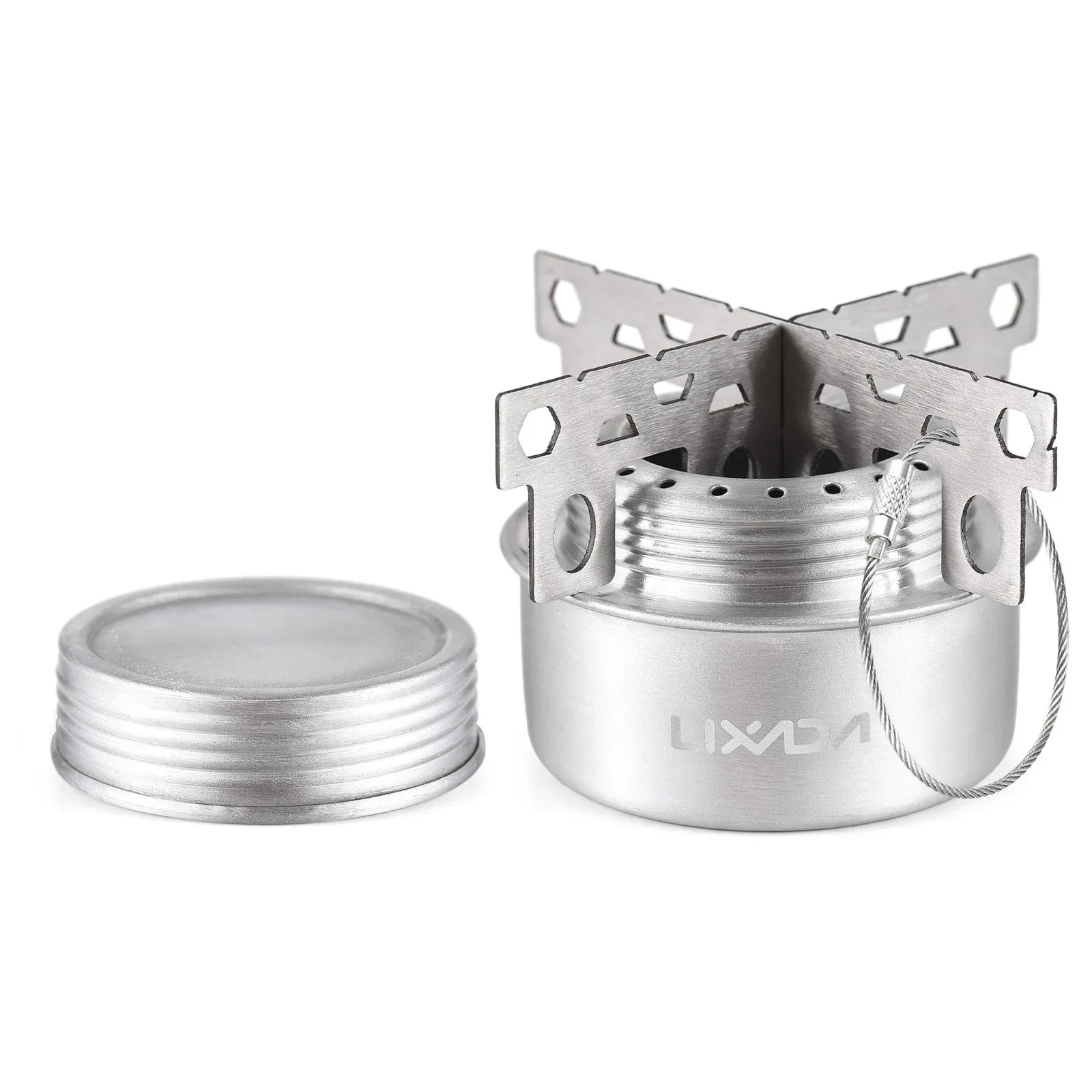 FlammigoGear Alcohol Stove Mini | Ultralight & Portable | With Lid & Cross Stand | For Camping & Outdoor