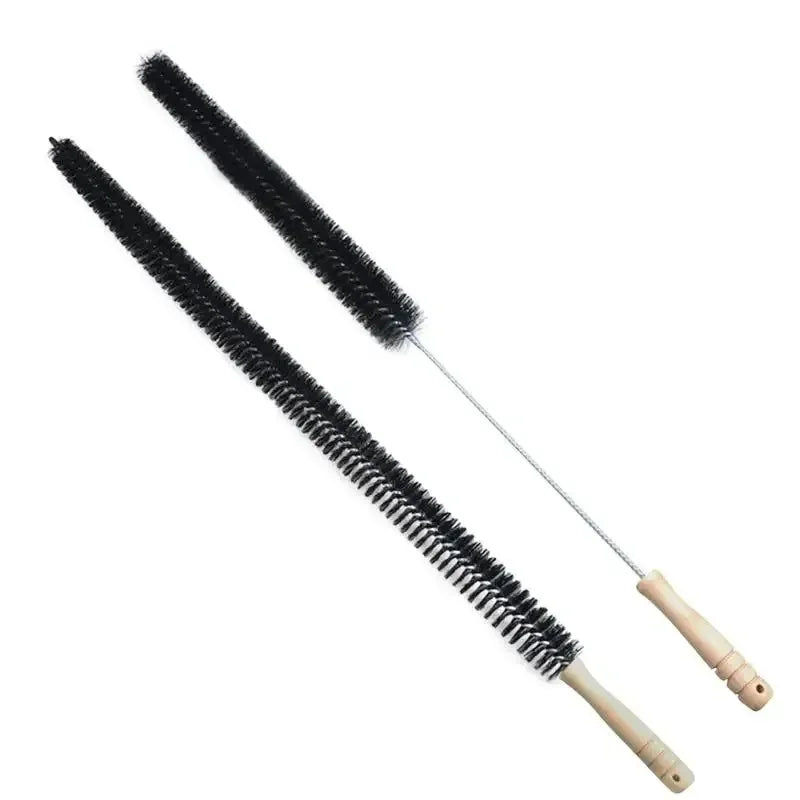 Dustello Cleaning Brush with Wooden Handle | Flexible & Extra Long | For Radiators, Pipes & Furniture Gaps | 70–75 cm