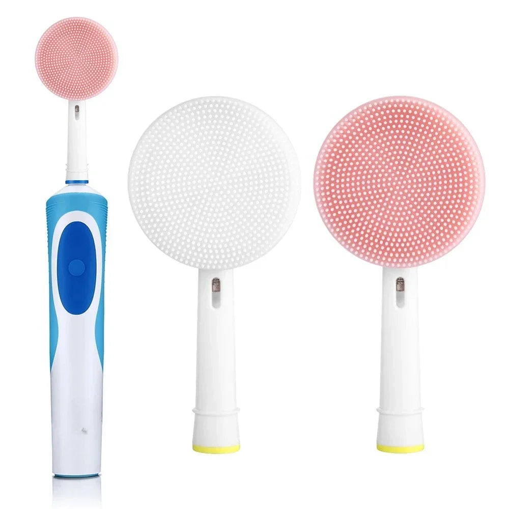 DermaVibe Silikon-Gesichtsreinigungsaufsatz für elektrische Zahnbürsten – Sanfte Tiefenreinigung & Gesichtsmassage