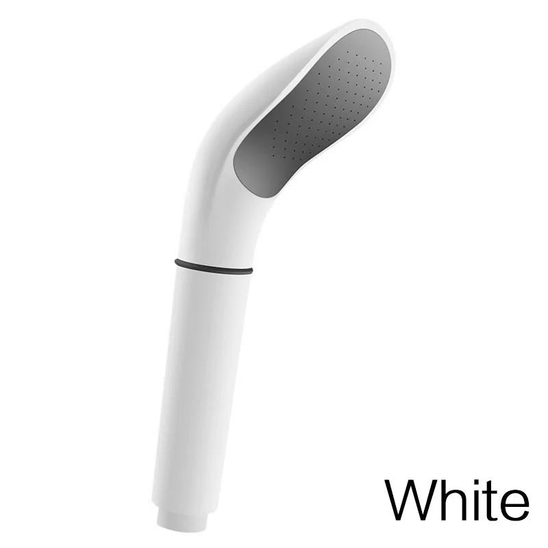 AquaVelo High-Pressure Shower Head with Water-Saving Function | White Handheld Shower with Filter & Standard Connection – 22×12×7.4 cm