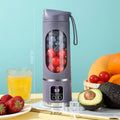 Fruvella Tragbarer Mini-Smoothie-Mixer | 450 ml | 10 Edelstahlklingen | USB wiederaufladbar | Eis- & Saftzerkleinerer
