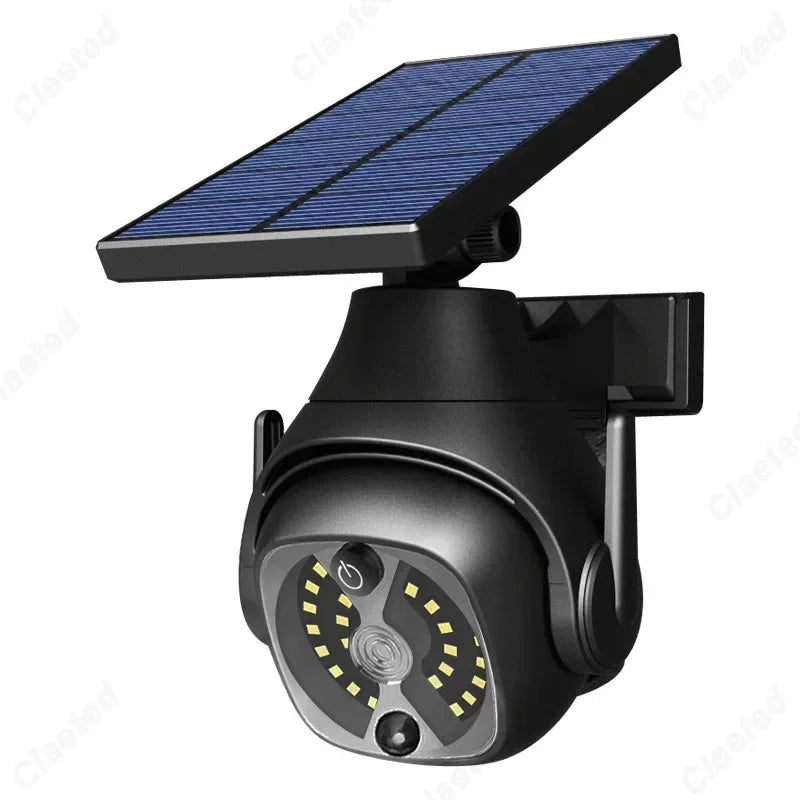 Securea Solar Wandleuchte mit Bewegungsmelder | LED Sicherheitslicht Kamera Design | IP65 Outdoor Lampe