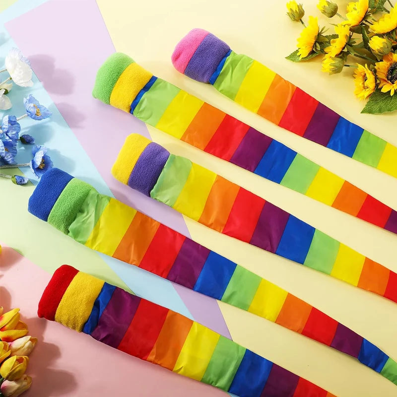 SkyTail Wurf- & Fangball-Set | Regenbogenschweif | Outdoor-Geschicklichkeitsspiel für Kinder