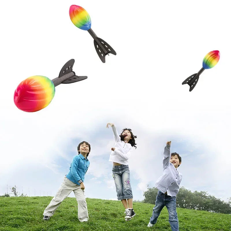 Rocketo Mini Wurf-Rakete | Weicher Schaumstoff 28 cm | Outdoor Spiel & Sportgeschenk für Kinder