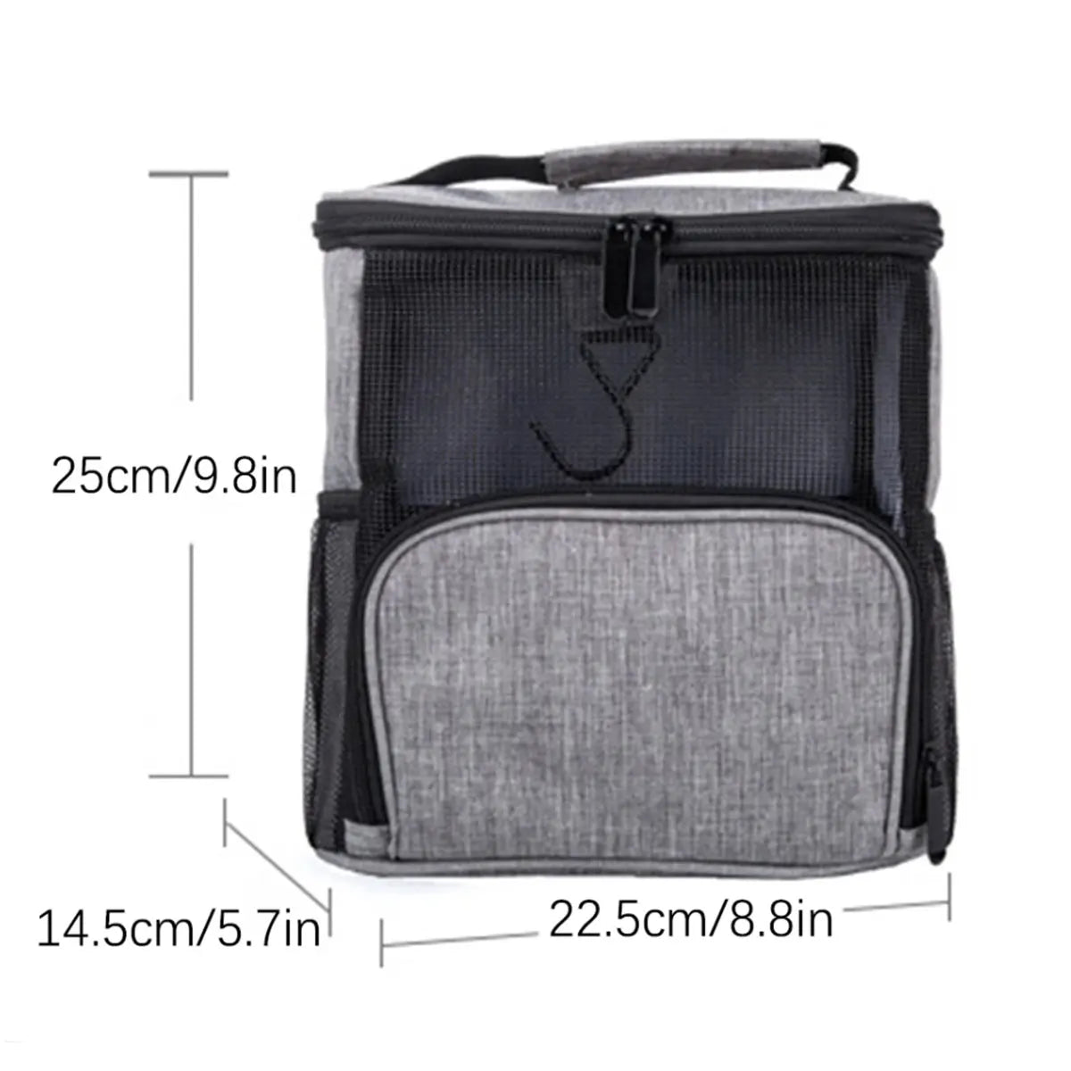 Travella Reise-Kosmetiktasche Mesh 25 × 22 × 14 cm | Wasserdicht & Schnell trocknend | Hängend & Tragbar
