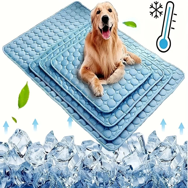 CoolPaws Plaid Kühlmatte für Hunde & Katzen | Wasserdicht & langlebig | Ungiftig | Kariertes Design | Maschinenwaschbar | S–L