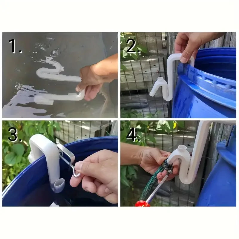 Flowrain | Regenwasser-Siphonschlauch | Selbstansaugendes Wassertransfersystem | Automatische Entwässerung & Befüllung