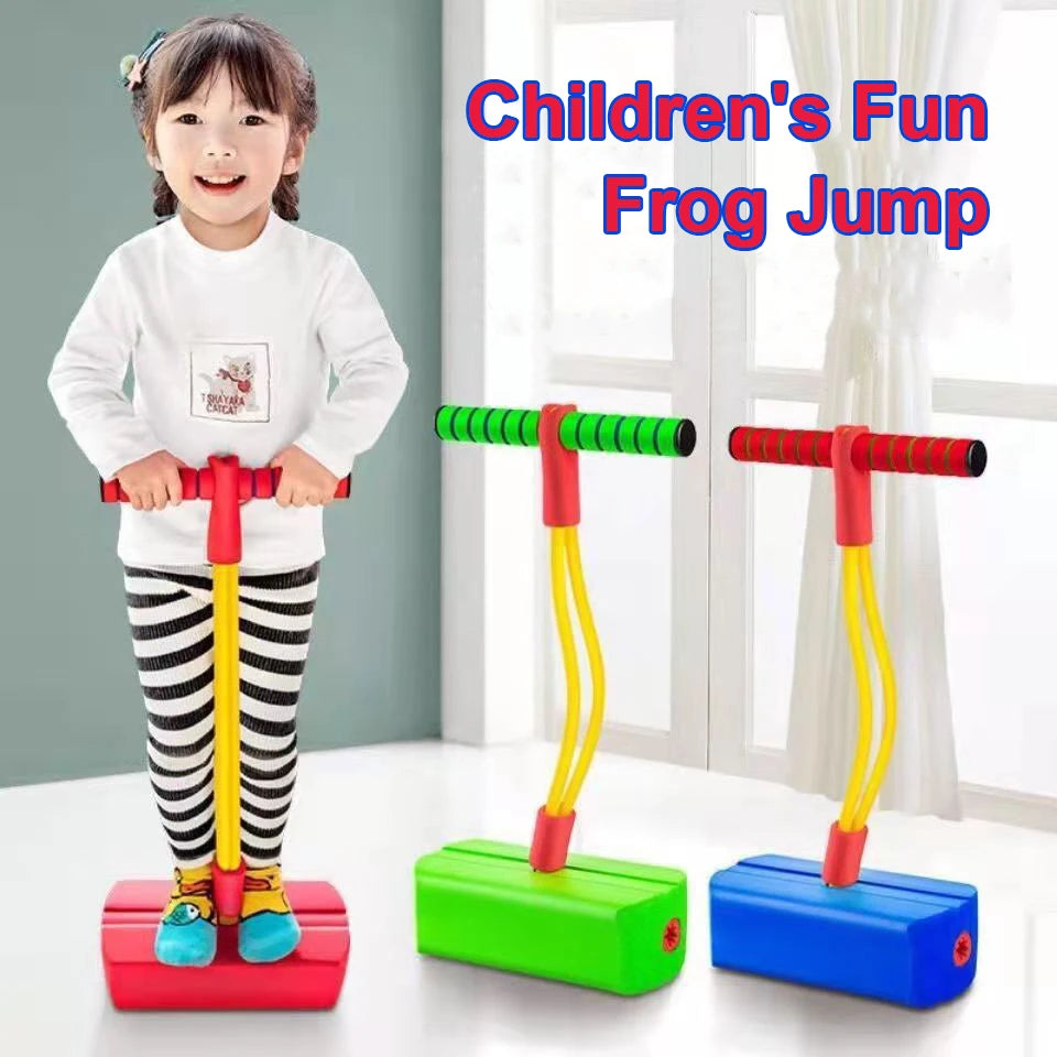 Hoparoo Schaumstoff-Pogo-Stick für Kinder | Sprungtrainer mit Quietschfunktion | Balance- & Koordinationsspielzeug