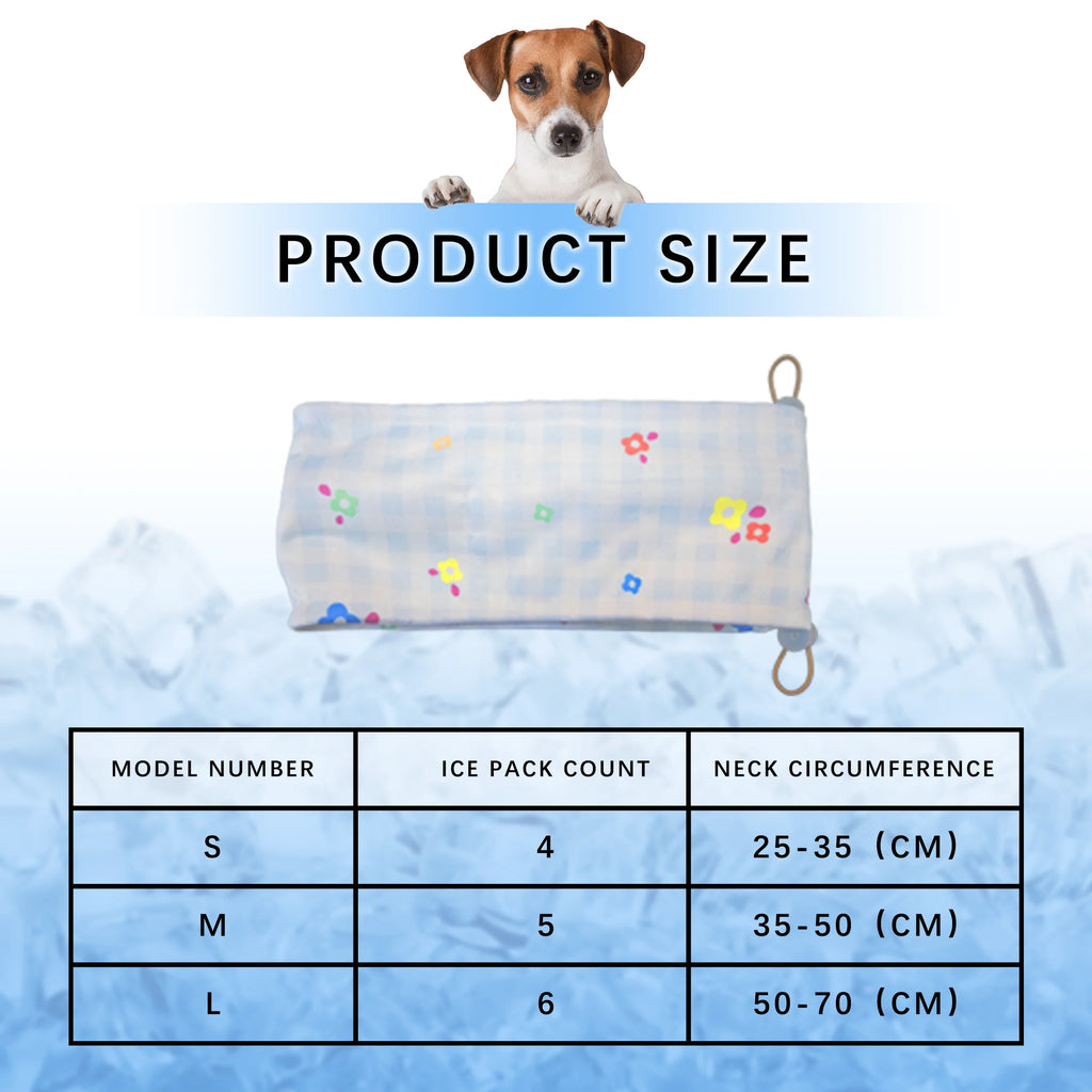 FrostTail | Kühlendes Haustier-Halstuch | Kühlhalsband für Hunde & Katzen | Atmungsaktives Sommer-Bandana