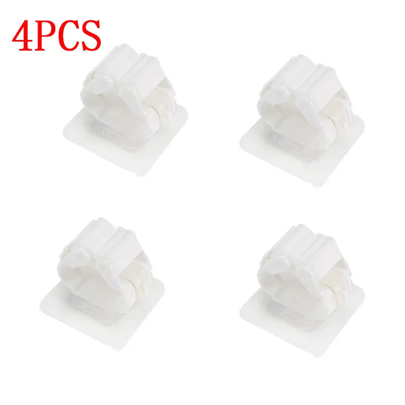 FixoGrip Mop Holder | Self-Adhesive & Waterproof | Wall Mount Without Drilling | Set of 4