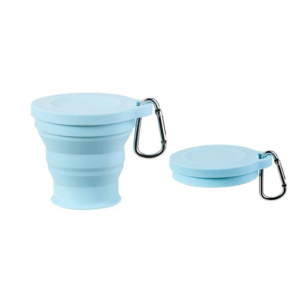 FoldSip Go Faltbecher | Lebensmittelechtes Silikon | Mit Aufhängeöse | Outdoor