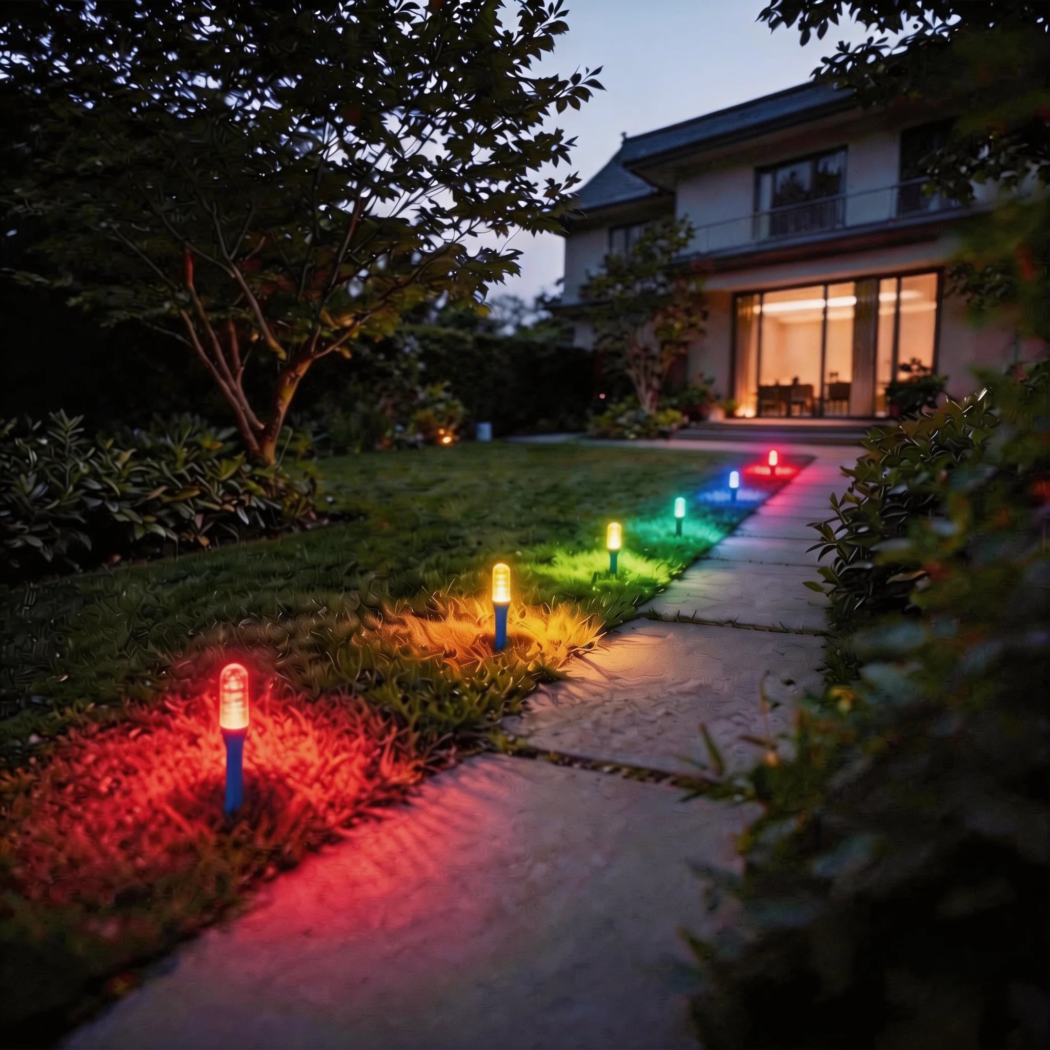 Lumivaro Solar-Gartenleuchte | Kristallblasen-Design | IPX4 Wetterfest | Solarbetrieben
