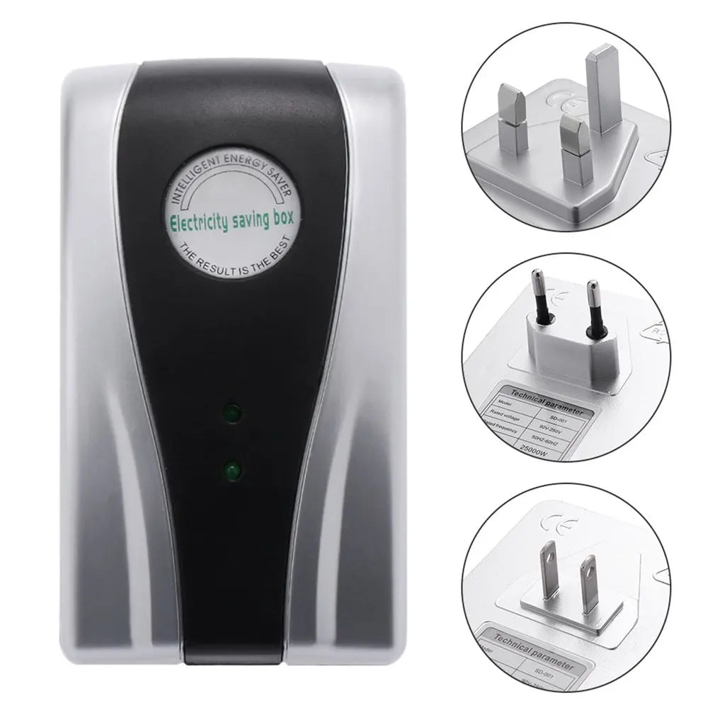 Enervanta Energiesparbox Steckdose | Stromoptimierer für Haushalt & Büro | 90–250 V | Bis 30.000 W | Spannungsstabilisator
