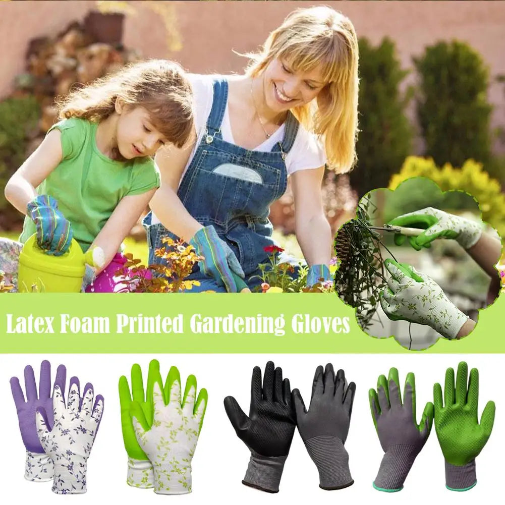 GardenGrip Gartenhandschuhe Latex Schaum | Rutschfest & Atmungsaktiv | Einheitsgröße