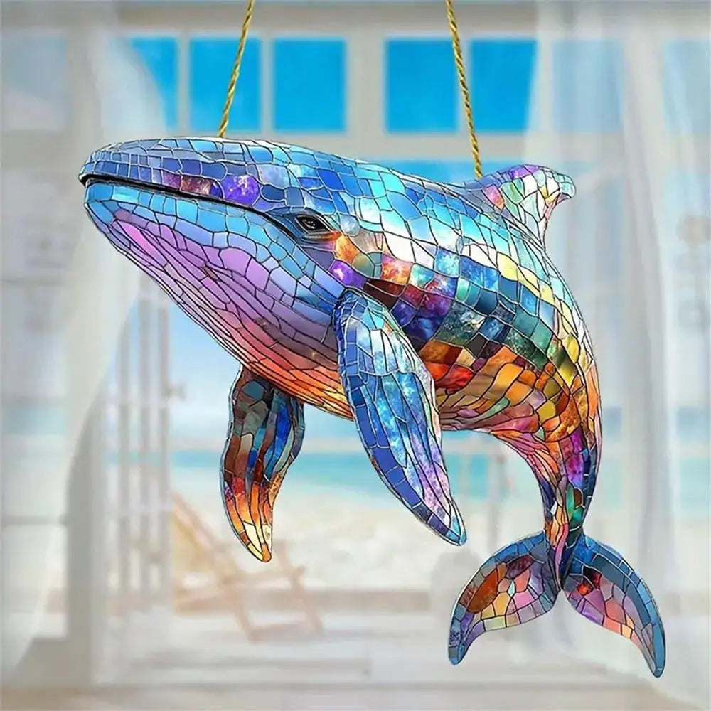 ColibriLuma Kolibri Fensterhänger | Acryl Suncatcher | 8 cm | Bunt | Garten Deko