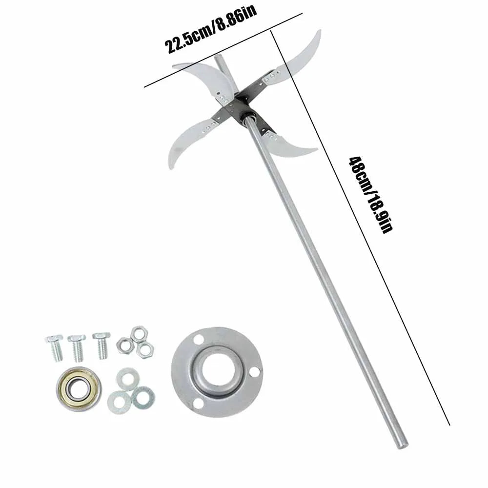 AgroSharp Elektrische Gemüse- & Futterschneider Klingen | 4/6 Messer Zerkleinerer | Für Gras, Gemüse & Geflügelfutter