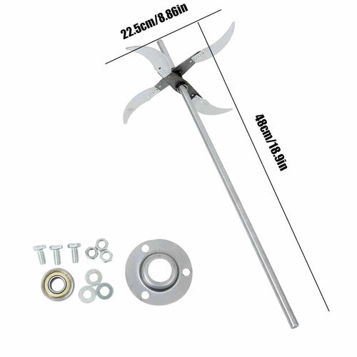 AgroSharp Elektrische Gemüse- & Futterschneider Klingen | 4/6 Messer Zerkleinerer | Für Gras, Gemüse & Geflügelfutter