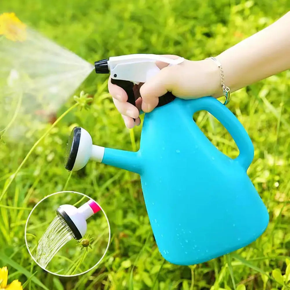 Floravera | 2-in-1 Drucksprüh-Gießkanne | Verstellbarer Sprühkopf | 1L Fassungsvermögen