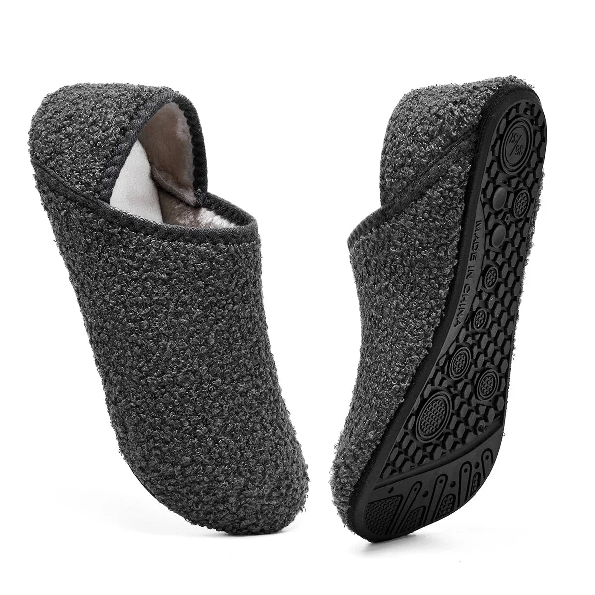 Cozy Cotton Slippers | Fluffy & Warm for Women & Men | Non-Slip Sole | Winter Plush Slippers | Velvoria