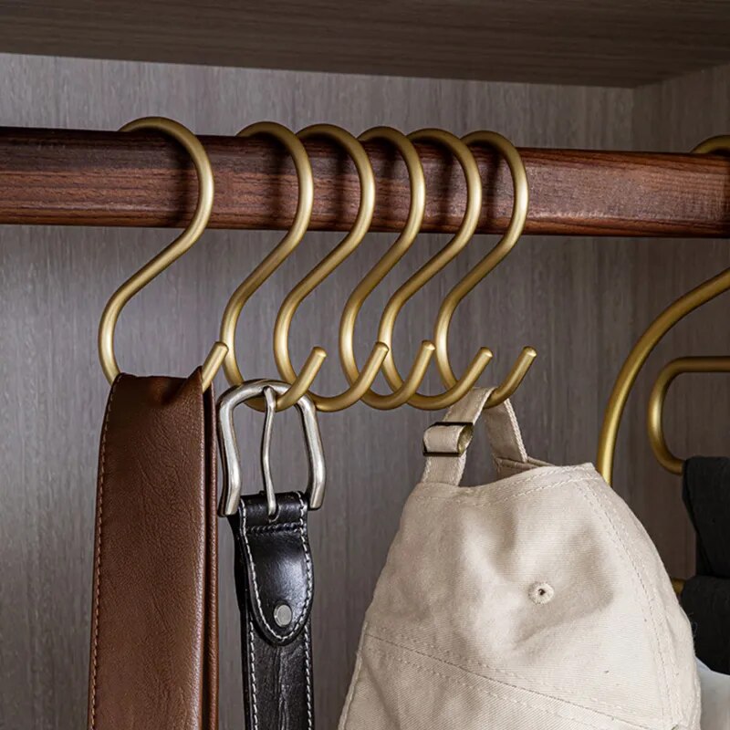 Domelio | Kleiderhaken Set | Elegante Garderobenhaken | Robuste Metallhaken für Schrank & Garderobe