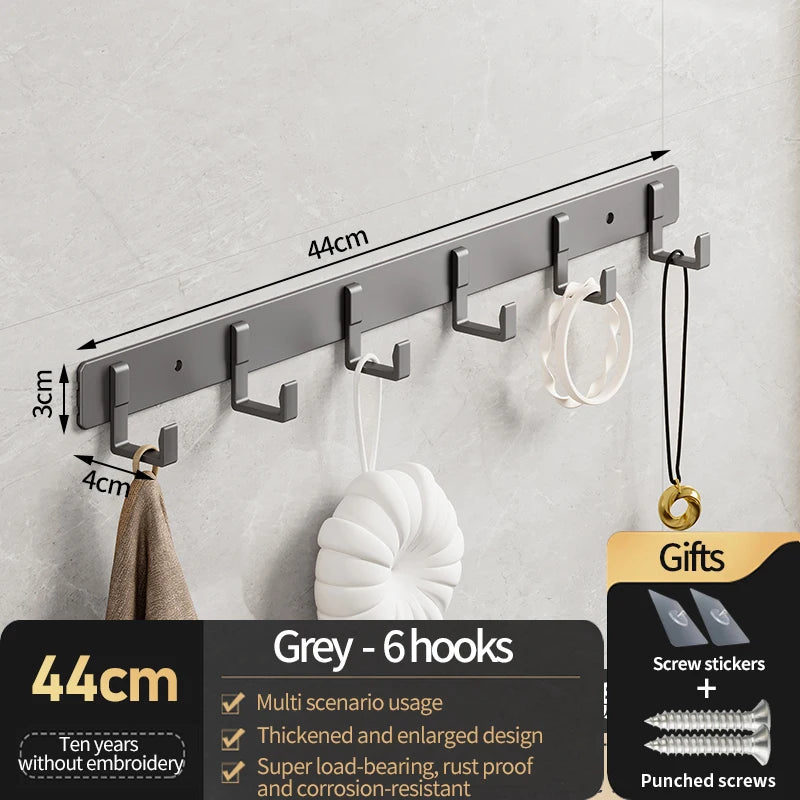 HangoMax Kleiderhaken Wand & Tür | Aluminium Haken für Garderobe, Eingang & Schrank | Stark & Platzsparend