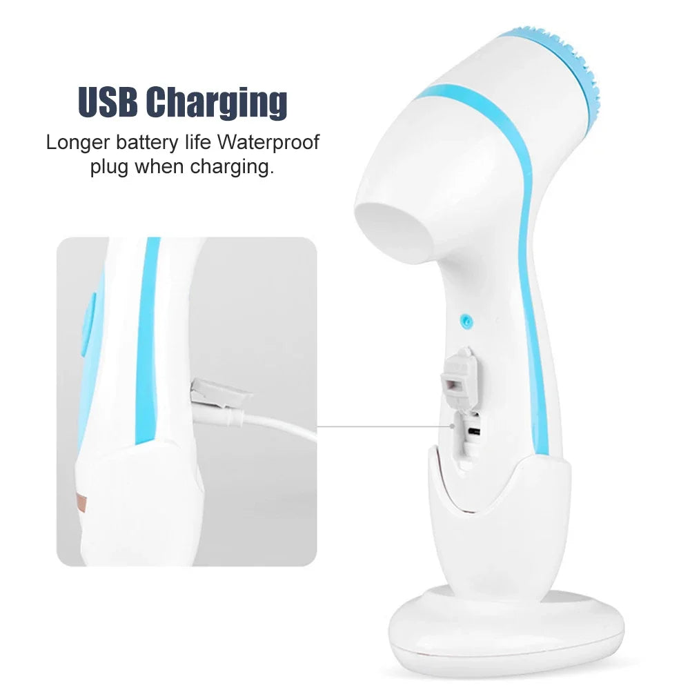 Velunia Elektrische Gesichtsreinigungsbürste 3-in-1 | Sonic-Technologie | Tiefenreinigung & Gesichtsmassage | USB Wiederaufladbar
