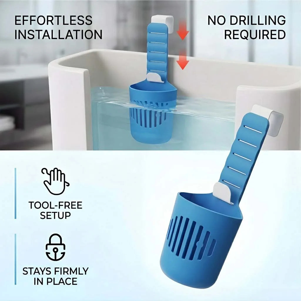 AquaFresh | Silikon WC-Tab-Halter | Flexible Aufhängung für Reinigung & Geruchsneutralisierung