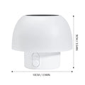 SolunaGlow Solar Tischlampe LED Pilz Design | Dimmbar & 4 Modi | IP65 Wasserdicht | Kabellos