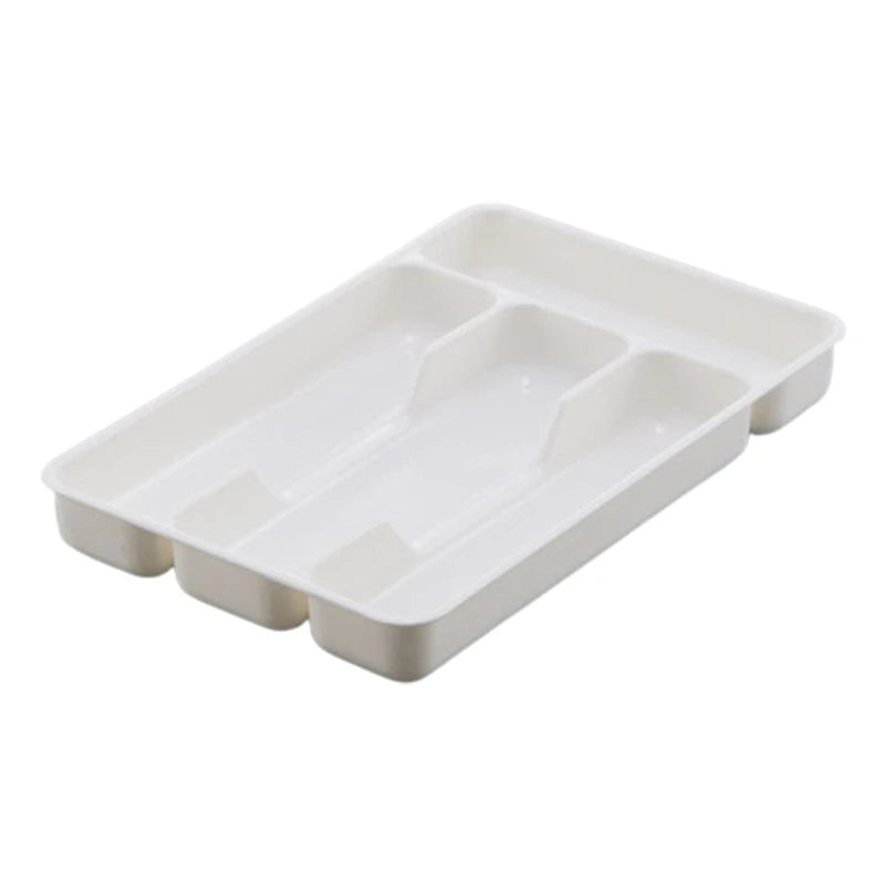 Drawello Besteck Organizer Schublade | Kunststoff | 27x17,6x3,5 cm | Schwarz oder Weiß