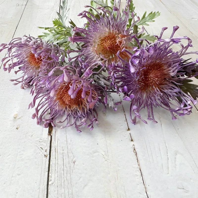 Floravienne Künstliche Chrysantheme 38 cm | große Blüte 10 cm | realistische Deko Blume