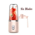 Frutiva Tragbarer Mini-Smoothie-Mixer | 6 Edelstahlklingen | 400 ml | USB wiederaufladbar | Personal Juicer