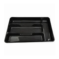 Drawello Besteck Organizer Schublade | Kunststoff | 27x17,6x3,5 cm | Schwarz oder Weiß