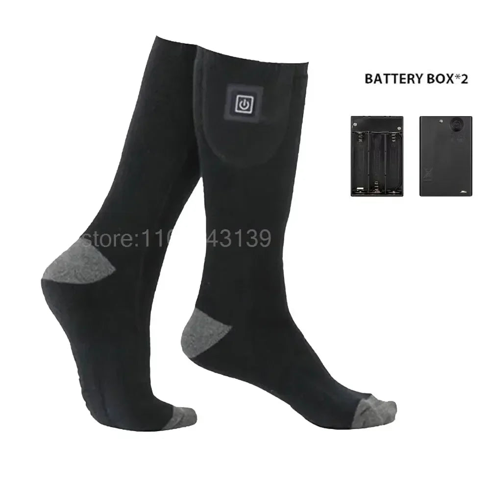 HeatWear Heated Socks with Battery Box | Electric Heated Socks for Women & Men | Warm Socks for Skiing, Hiking & Outdoor Activities