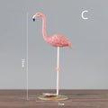 FlaMingo Deco Cartoon Flamingo Figurine | Resin Dekoration für Wohn- & Arbeitszimmer | Miniatur Desktop Accessoire