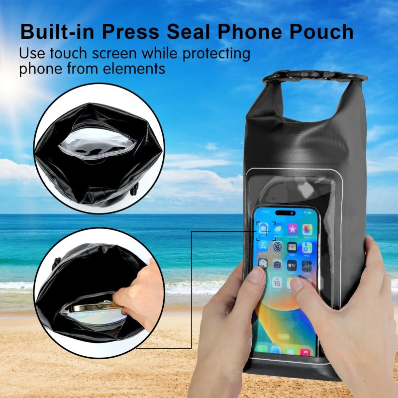 HydroPack 2L Wasserdichte Dry Bag | Touchscreen-fähig | Outdoor Trekking & Wassersport