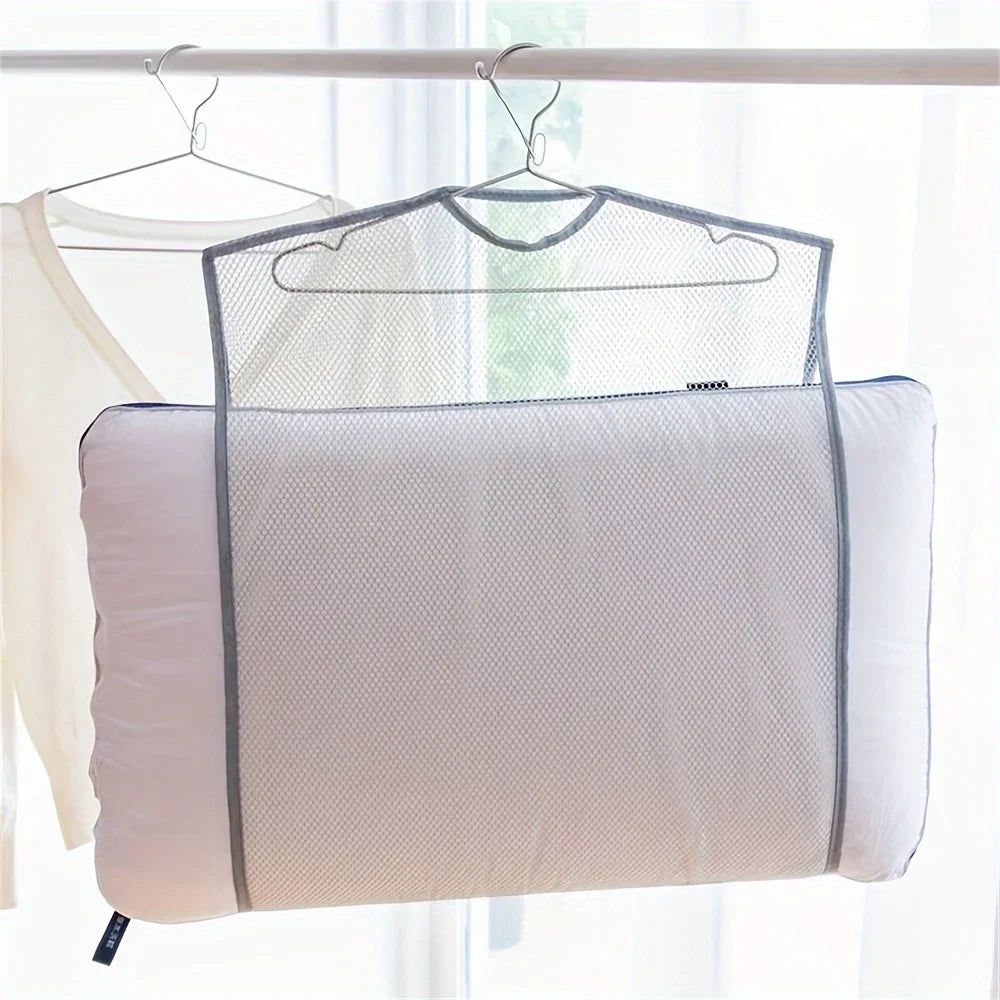 DryNest Home Kissen Trocknungsnetz | Hängender Kissen-Trockner | Atmungsaktiver Wäscheständer 38–48 cm