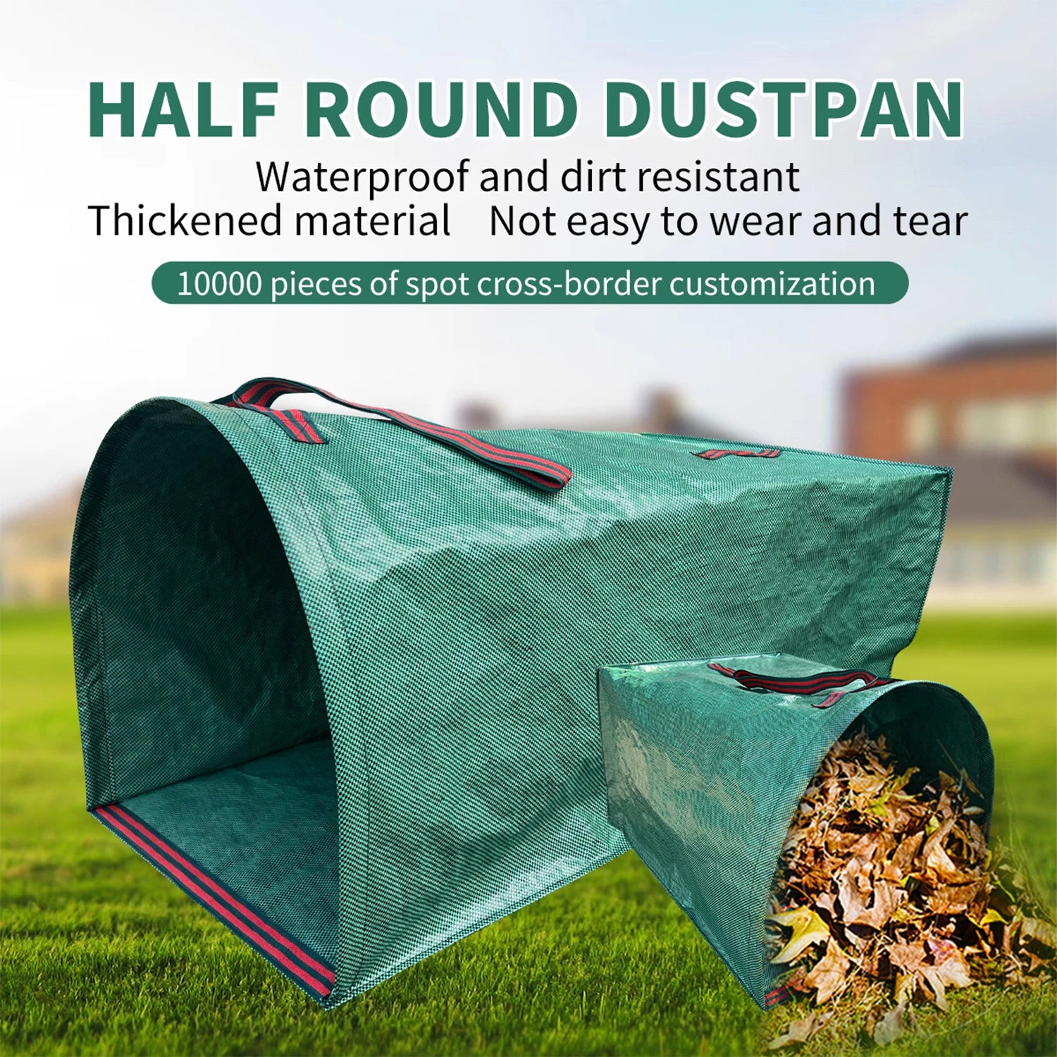 Verdevo | Gartenabfallsack mit Tragegriffen | Wiederverwendbarer Laubsack aus PP | 150 L / 200 L / 270 L