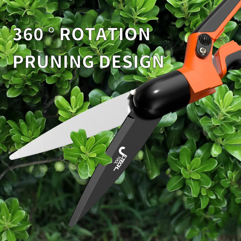 ARBOVENTO Gartenschere 360° Rotation | SK5 Stahlklinge | Ergonomischer Griff | Präzisionsschnitt