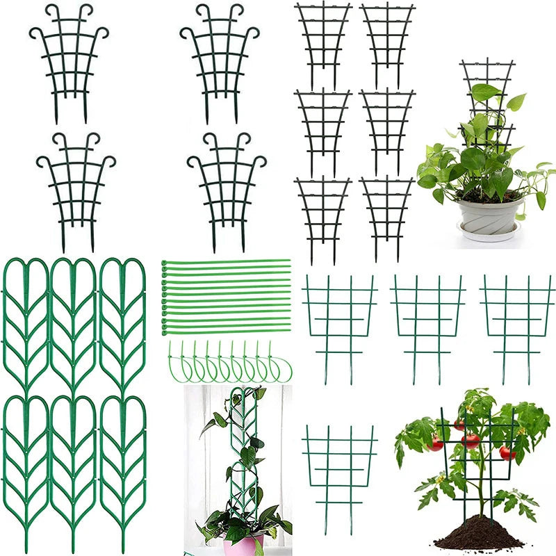 Rankora | Pflanzen-Rankhilfe 2er-Set | Stapelbare Kletterhilfe für Zimmerpflanzen & Gartenpflanzen | Dekorative Pflanzenstütze