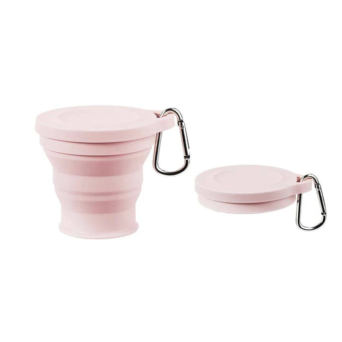 FoldSip Go Faltbecher | Lebensmittelechtes Silikon | Mit Aufhängeöse | Outdoor
