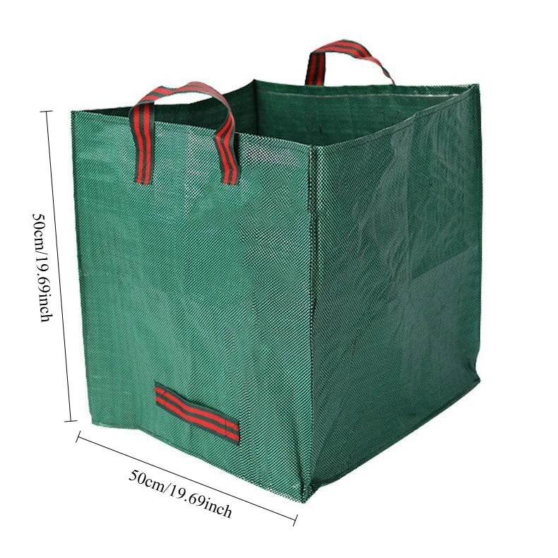 Grünora | Gartenabfallsack | Stichfester Wiederverwendbarer Laub- und Rasensack | 60 L / 125 L